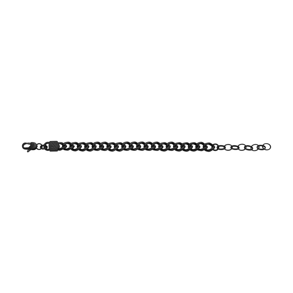 Fossil Black Stainless Steel Jewelry Bold Black 16.5+5cm Bracelet