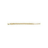 Fossil Yellow Gold Plated Stainless Steel Jewelry Bold 16.5+5cm Bracelet