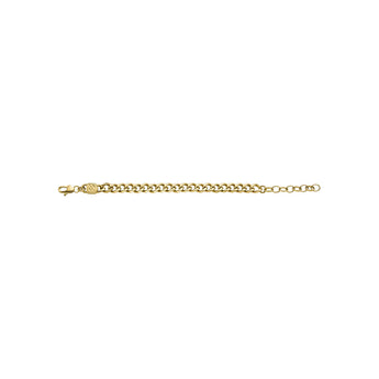 Fossil Yellow Gold Plated Stainless Steel Jewelry Bold 16.5+5cm Bracelet