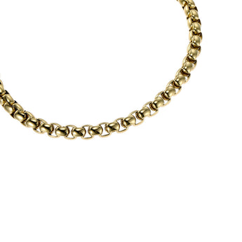 Fossil Yellow Gold Plated Stainless Steel Jewelry 20+2cm Bracelet