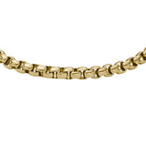 Fossil Yellow Gold Plated Stainless Steel Jewelry 20+2cm Bracelet