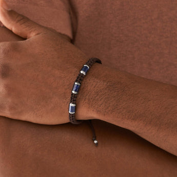 Fossil Stainless Steel Jewelry Threaded 25cm Bracelet