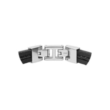 Load image into Gallery viewer, Fossil Stainless Steel Jewelry Multistrand Black Leather Bracelet