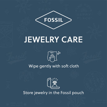 Fossil Stainless Steel Harlow Textured 22cm Bracelet