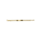Fossil Yellow Gold Plated Stainless Steel Drew Bracelet