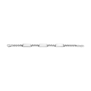 Fossil Stainless Steel Drew ID 22.5cm Bracelet