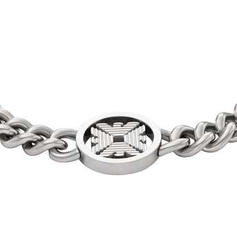 Emporio Armani Stainless Steel Logo Chain Bracelet
