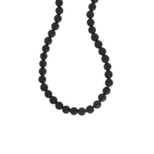 Load image into Gallery viewer, Emporio Armani Stainless Steel Black Onyx Beaded Chain
