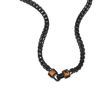 Load image into Gallery viewer, Emporio Armani Stainless Steel Brown Tiger&#39;s Eye Chain