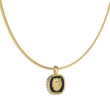 Load image into Gallery viewer, Guess Men&#39;s Jewellery Gold-Plated Stainless-Steel Lion 18mm Charm Pendant On 21&quot; Chain