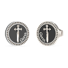 Load image into Gallery viewer, Guess Men&#39;s Jewellery Stainless Steel 12mm Dagger Coin Stud Earrings
