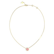 Load image into Gallery viewer, Guess Gold-Plated Stainless-Steel Fuchsia Love Mini 16-18&quot; Chain