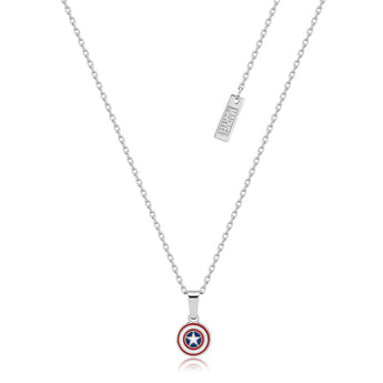 Couture Kingdom Disney Stainless Steel Captain America Pendant On Chain