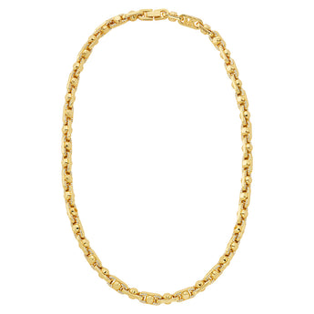 Michael Kors Gold Plated Brass Astor Link Pave 16" Chain