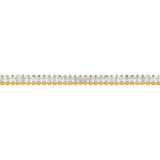 Michael Kors Gold Plated Brass Zirconia Baguette Tennis Bracelet