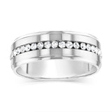 Stainless Steel Zirconia Channel Ring