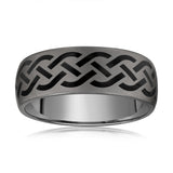 Ancient Pattern 8mm Tungsten Ring