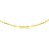 Stainless Steel Gold Polished Curb 60cm Chain
