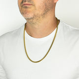 Stainless-Steel Gold-Plated Wheat 60cm Chain