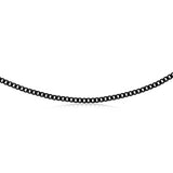 Black Stainless-Steel Curb 60cm Chain