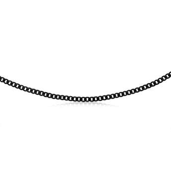 Black Stainless-Steel Curb 60cm Chain