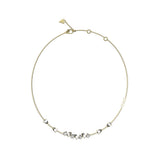 Guess Gold Plated Stainless Steel Multi Crystal 16-18" Chain