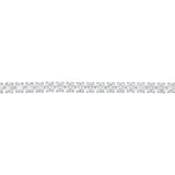 Stainless Steel 4X4mm Cubic Zirconia Tennis Bracelet
