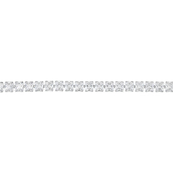 Stainless Steel 4X4mm Cubic Zirconia Tennis Bracelet