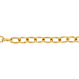Sterling Silver Gold Plated Chunky 7mm Link 16.5+3cm Bracelet