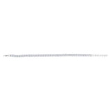 Stainless Steel Cubic Zirconia Tennis 17+3cm Bracelet