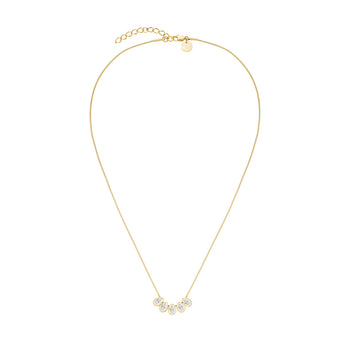Rosefield Gold Playful Crystals Multi Drops Necklace
