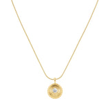 Rosefield Bold Solitary Coin Gold Necklace