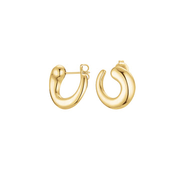 Rosefield Dome Swirl Gold Studs