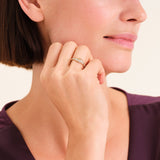 Rosefield Pave Wave Gold Ring