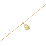 Rosefield Pave Striped Gold Necklace