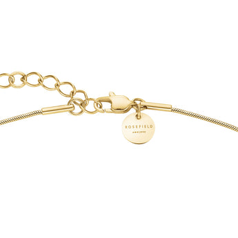 Rosefield Pave Striped Gold Necklace