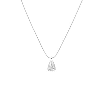 Rosefield Pave Striped Silver Necklace