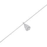 Rosefield Pave Striped Silver Necklace
