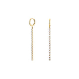 Rosefield Tennis Crystal Clear Earrings