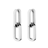 Rosefield Dual Silver Hoops