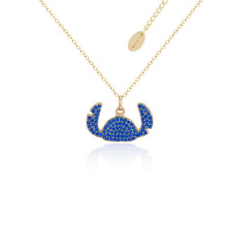 Couture Kingdom Disney Crystal Stitch Yellow Gold Plated Stainless Steel Necklace