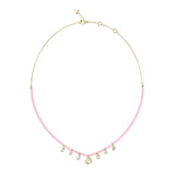 Guess Gold Plated Stainless Steel Beads & Charms Necklace
