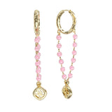 Guess Gold Plated Stainless Steel Beads 60mm Pendant Earrings