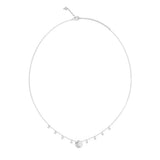 Guess Stainless Steel Aurora Pave Fringes Necklace