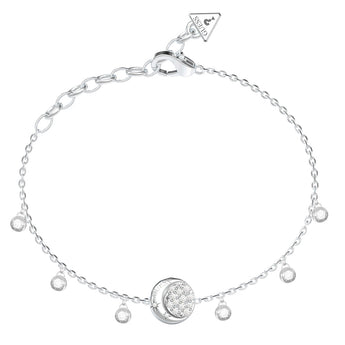 Guess Stainless Steel Aurora Pave Fringes Bracelet