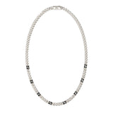 Guess Stainless Steel 4G Curb Chain Pave 21-inch Necklace