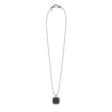 Guess Stainless Steel Octagon Pave 26-inch Necklace