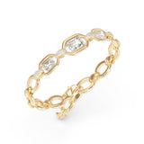 Guess Yellow Gold Plated Stainless Steel Radiosa Gemstone Maxi Bracelet