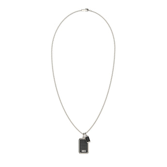 Guess Stainless Steel 26-inch Supremo Tag Necklace