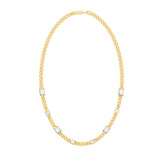 Guess Yellow Gold Plated Stainless Steel Barrio 21-inch Supremo Chain Necklace